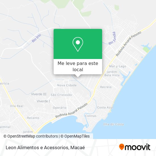 Leon Alimentos e Acessorios mapa