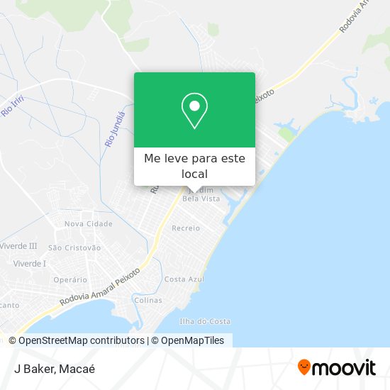 J Baker mapa