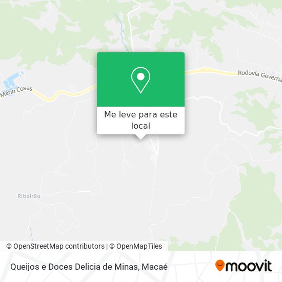 Queijos e Doces Delicia de Minas mapa