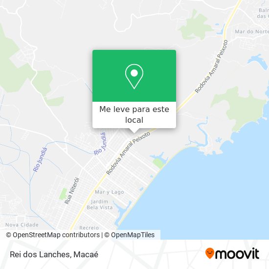 Rei dos Lanches mapa