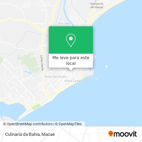 Culinaria da Bahia mapa