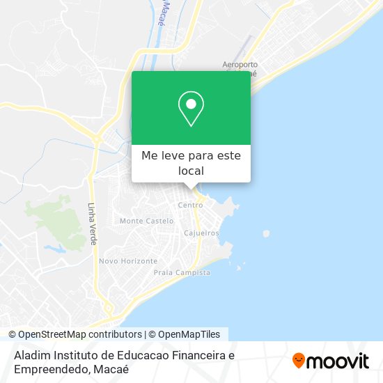 Aladim Instituto de Educacao Financeira e Empreendedo mapa