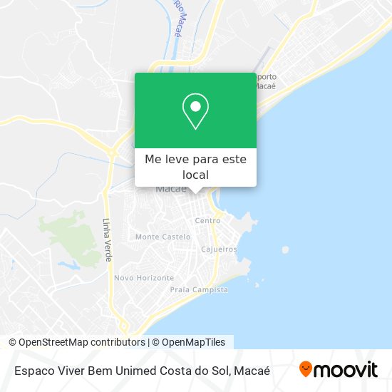 Espaco Viver Bem Unimed Costa do Sol mapa