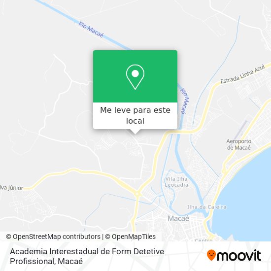 Academia Interestadual de Form Detetive Profissional mapa