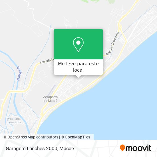 Garagem Lanches 2000 mapa