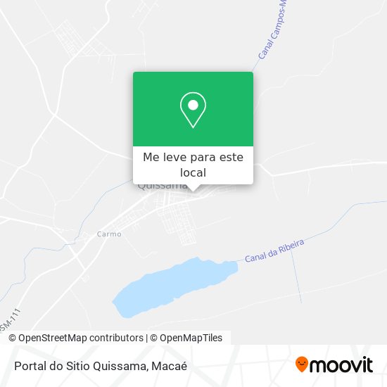 Portal do Sitio Quissama mapa