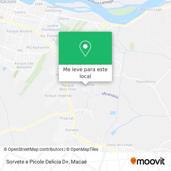 Sorvete e Picole Delicia D+ mapa