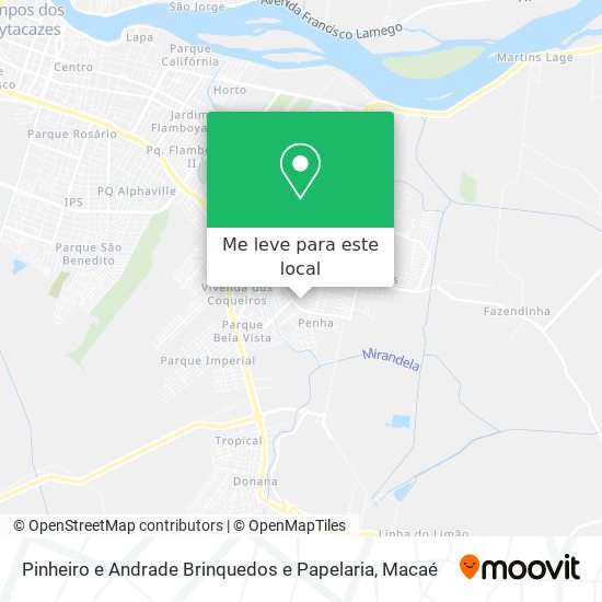 Pinheiro e Andrade Brinquedos e Papelaria mapa