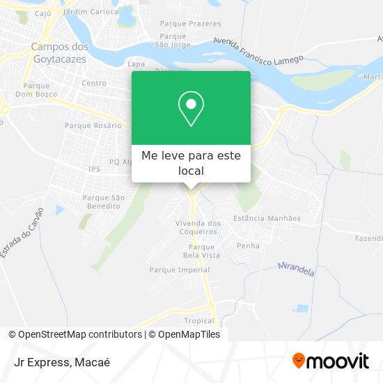 Jr Express mapa