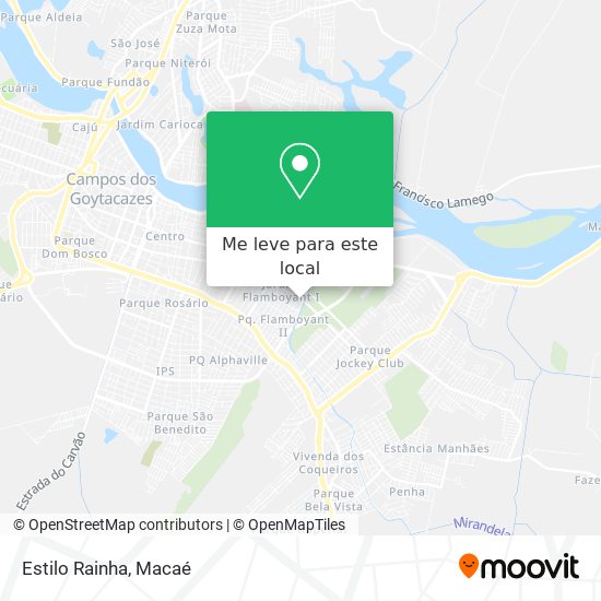Estilo Rainha mapa