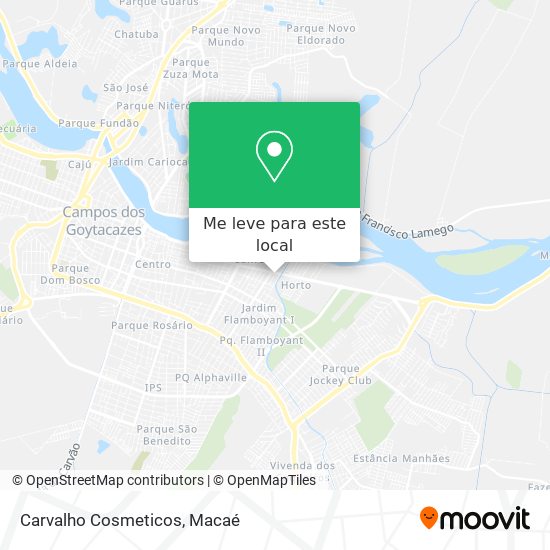Carvalho Cosmeticos mapa