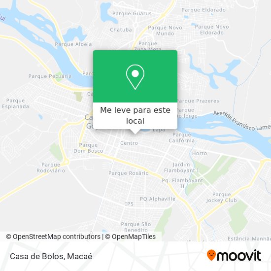 Casa de Bolos mapa