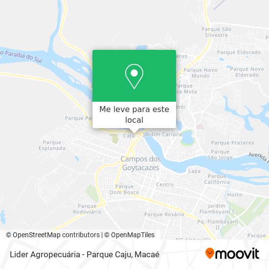 Lider Agropecuária - Parque Caju mapa