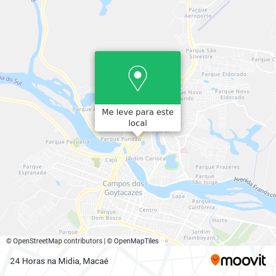24 Horas na Midia mapa