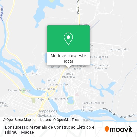 Bonsucesso Materiais de Construcao Eletrico e Hidrauli mapa