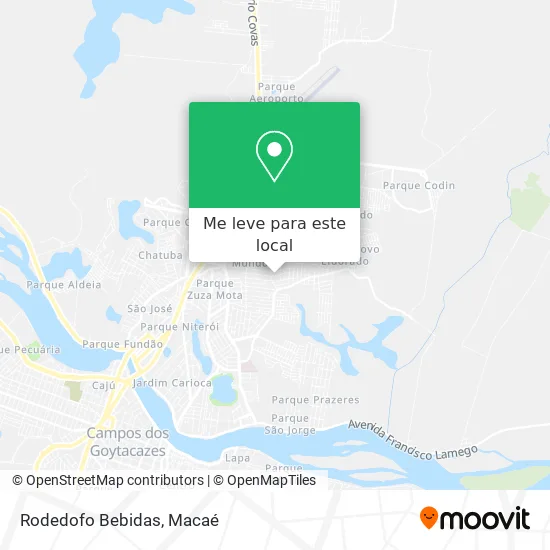 Rodedofo Bebidas mapa