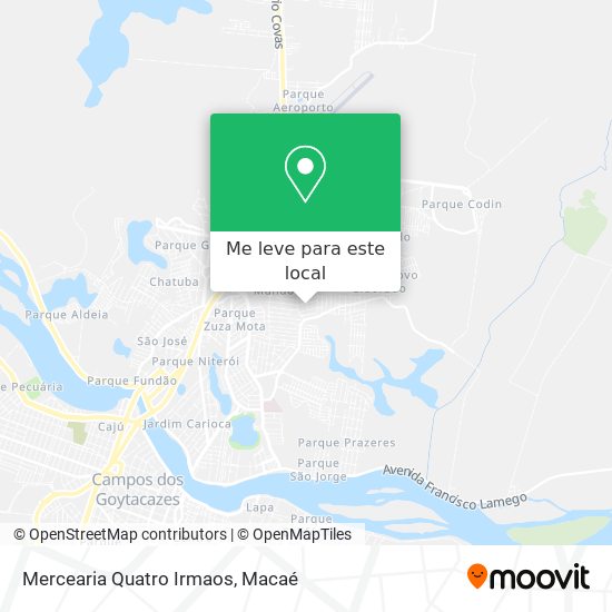 Mercearia Quatro Irmaos mapa