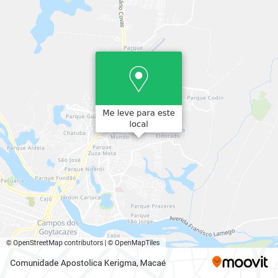 Comunidade Apostolica Kerigma mapa