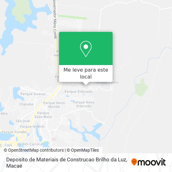 Deposito de Materiais de Construcao Brilho da Luz mapa