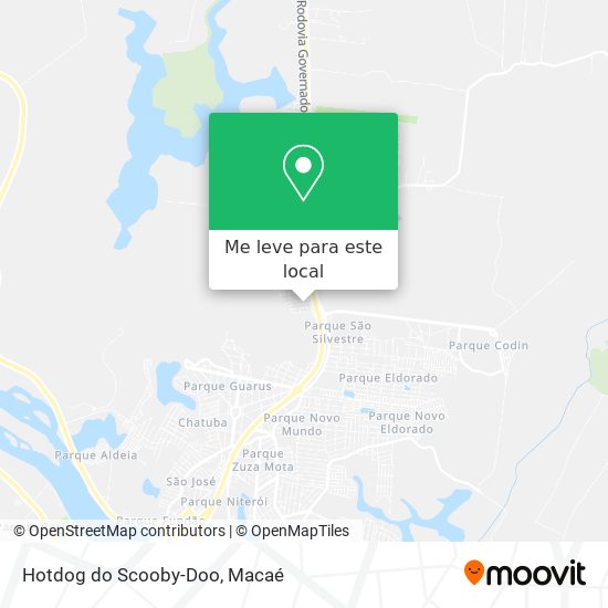 Hotdog do Scooby-Doo mapa