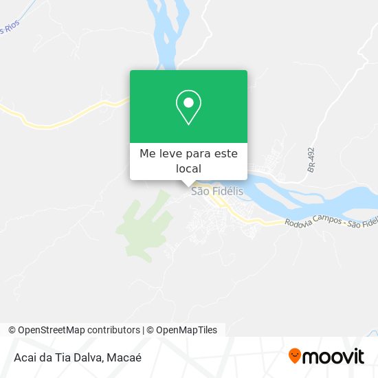 Acai da Tia Dalva mapa