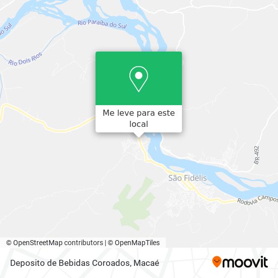 Deposito de Bebidas Coroados mapa