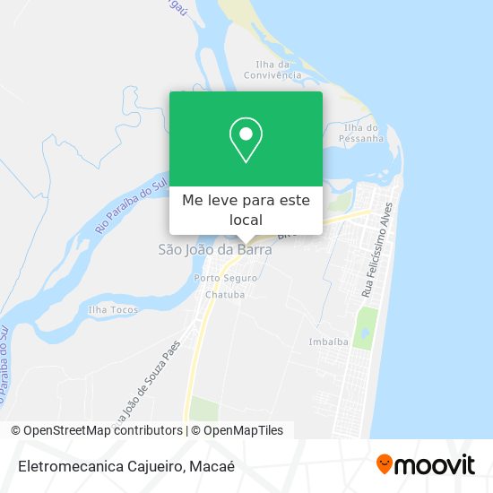 Eletromecanica Cajueiro mapa