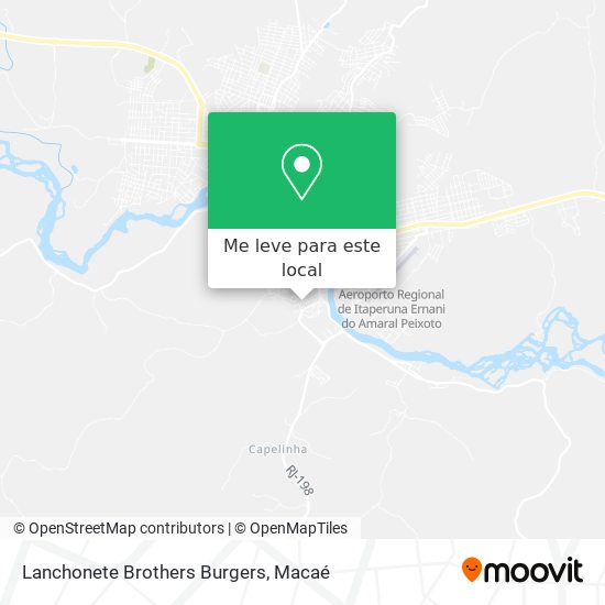 Lanchonete Brothers Burgers mapa