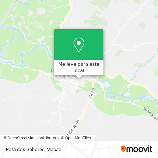 Rota dos Sabores mapa