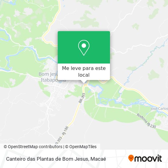 Canteiro das Plantas de Bom Jesus mapa