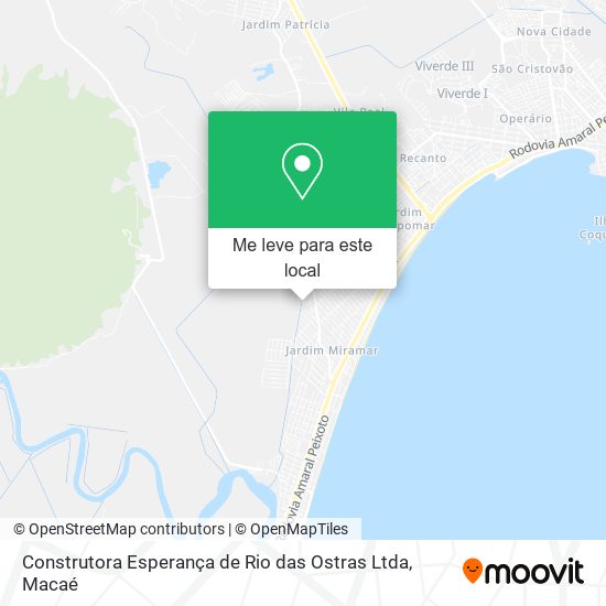 Construtora Esperança de Rio das Ostras Ltda mapa