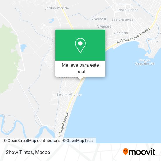 Show Tintas mapa