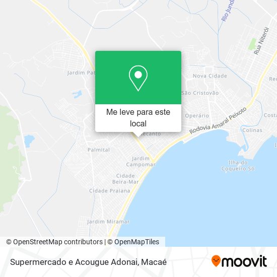 Supermercado e Acougue Adonai mapa