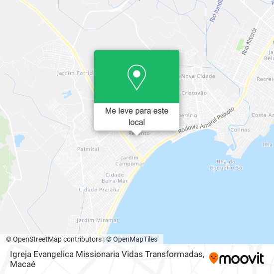 Igreja Evangelica Missionaria Vidas Transformadas mapa