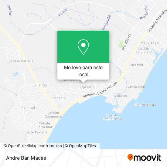 Andre Bar mapa