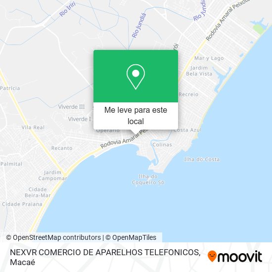 NEXVR COMERCIO DE APARELHOS TELEFONICOS mapa
