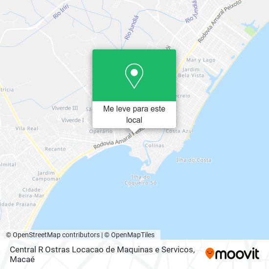 Central R Ostras Locacao de Maquinas e Servicos mapa