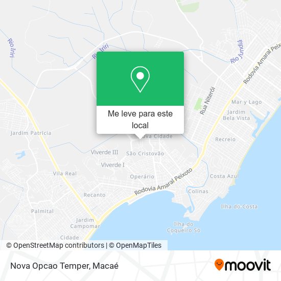 Nova Opcao Temper mapa