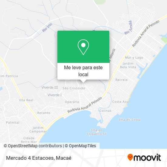 Mercado 4 Estacoes mapa
