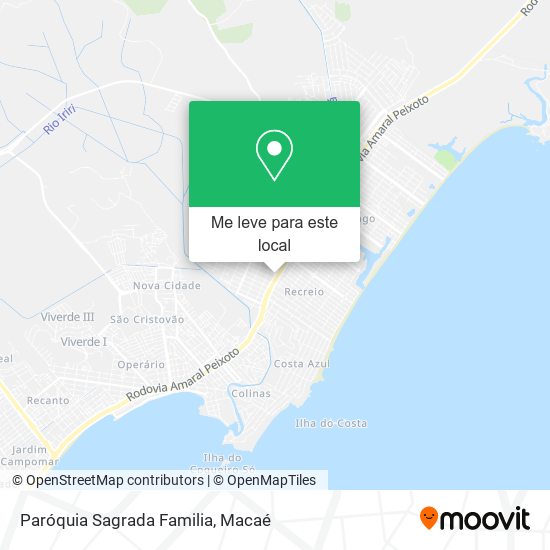 Paróquia Sagrada Familia mapa