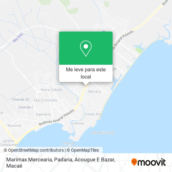 Marimax Mercearia, Padaria, Acougue E Bazar mapa