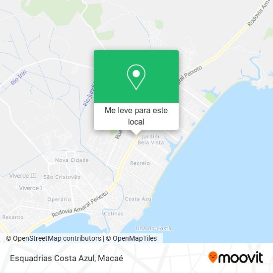 Esquadrias Costa Azul mapa
