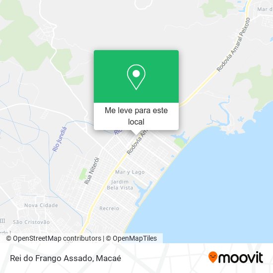 Rei do Frango Assado mapa