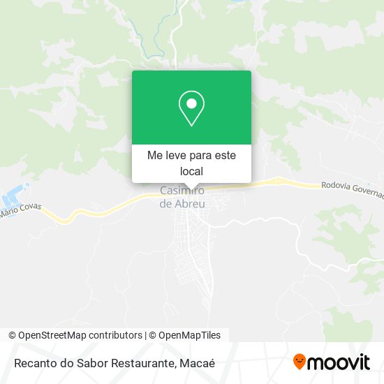 Recanto do Sabor Restaurante mapa