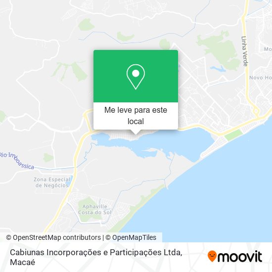 Cabiunas Incorporações e Participações Ltda mapa