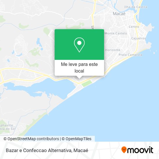 Bazar e Confeccao Alternativa mapa