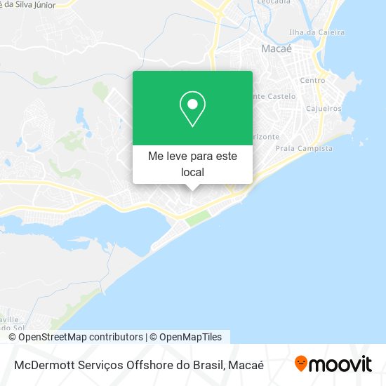 McDermott Serviços Offshore do Brasil mapa