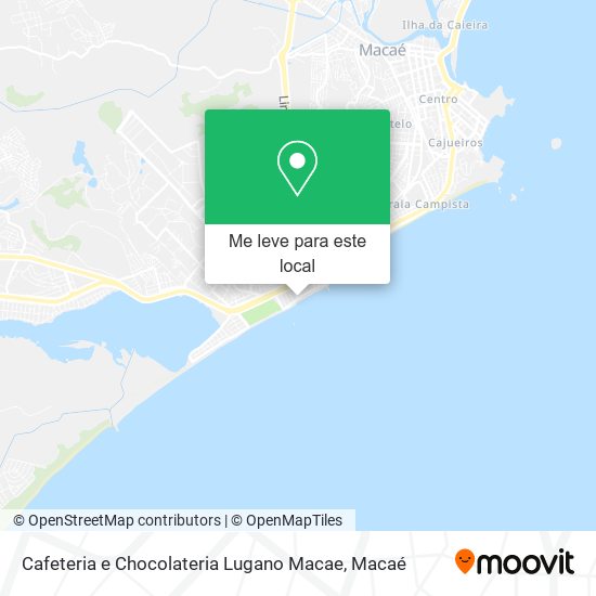 Cafeteria e Chocolateria Lugano Macae mapa