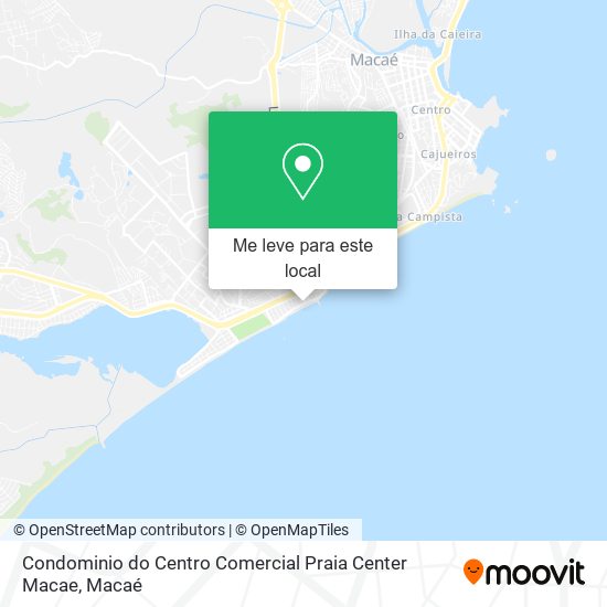 Condominio do Centro Comercial Praia Center Macae mapa