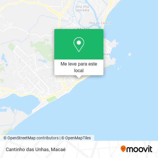 Cantinho das Unhas mapa